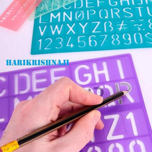 Pack lettering stencil set - stencil,