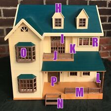 Sylvanian families House on the Hill Oakwood Manor Green Roof House Spares steps