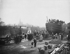 Three giant 75 foot lighters