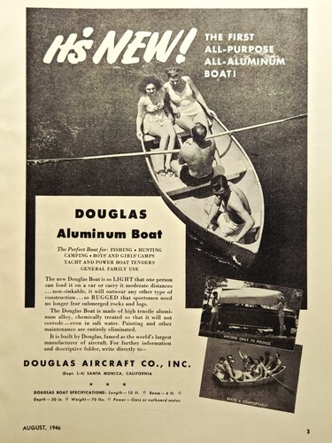 Douglas aluminum boat print - douglas, ad