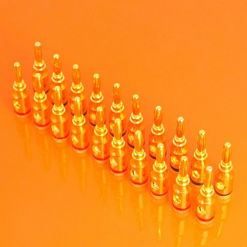 4mm banana plugs gold - 20, x