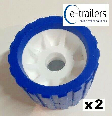 Boat trailer blue white - 2x,