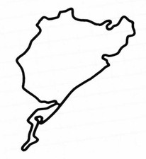 Nürburgring racetrack car decal sticker tuning racing 1 x motorsport F1