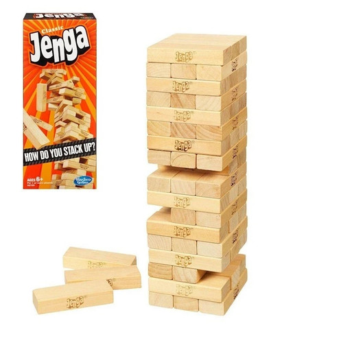 Classic jenga game with - jenga,