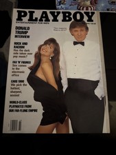 PLAYBOY MAGAZINE Donald Trump March 1990 Centerfold attached