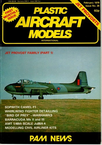 Plastic aircraft models pam - models,