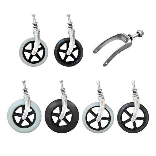 Wheelchair wheel with front - with,