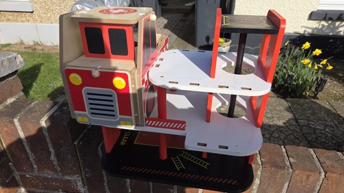 Wooden fire station - fire,
