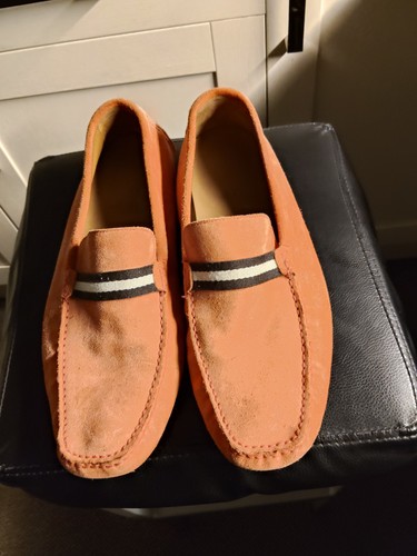 Bally red suede loafers men - loafers, men's