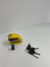 Xena XX-6 Disc Lock with Alarm Yellow XX6-Y BAD BATTERY