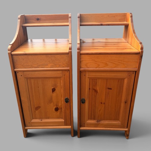 Pair vintage solid - pair, pine