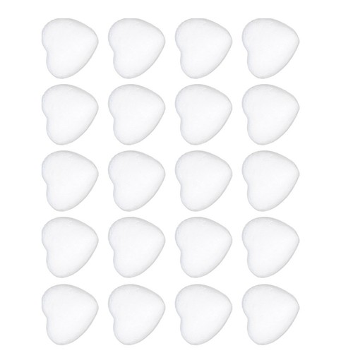 Pcs polystyrene hearts - ,