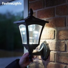 Solar Clear White LED Lantern