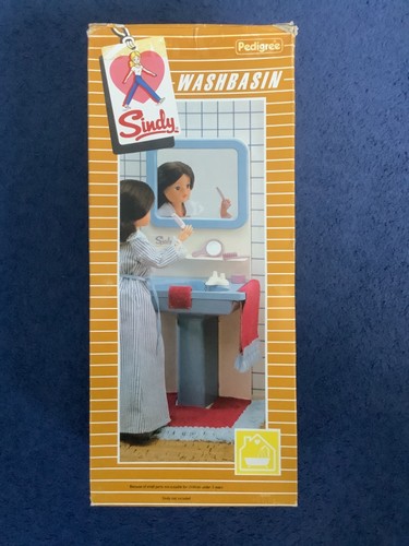 Vintage boxed sindy wash basin - boxed,