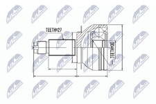 N.T.Y. NPZ-SB-019.NTY Joint Kit, drive shaft for SUBARU