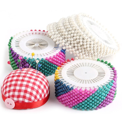 Pearl head pins upholstery - pearl,