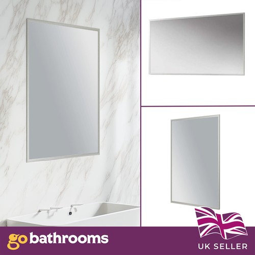 Rectangular bathroom mirror - bathroom,