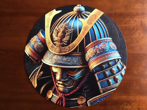 Samurai helmet circular - 2d,
