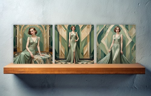 Art deco design ceramic - art,