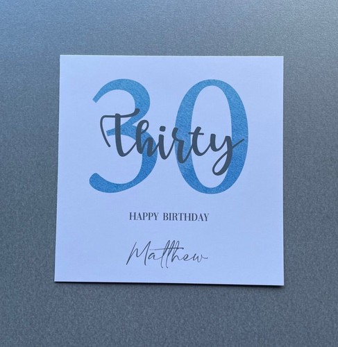 Personalised birthday card - card,