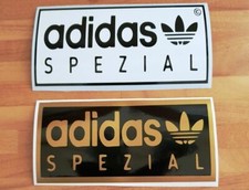 Vespa Lambretta Scomadi AJS RA Adidas Spezial Choice of 11 colours 2@ (6x3 inch)