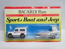 Matchbox Land Rover 90 & Seafire/Trailer "RUM BARCARDI" Promotional - Mint/Boxed