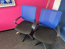 2X BLUE ADJUSTABLE OFFICE