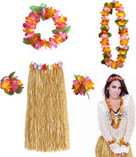 Hawaiian Hula Skirt Costume