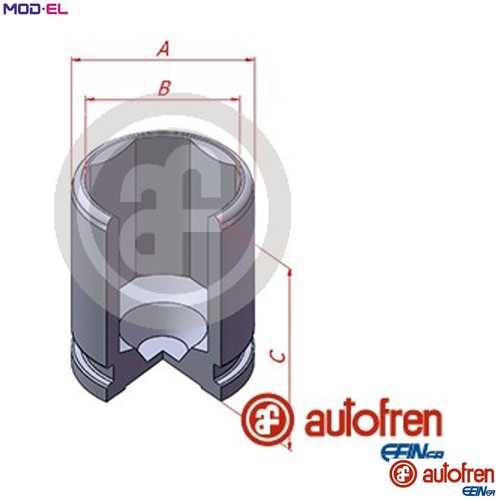 Piston brake caliper - brake,