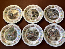 Wedgewood Foxwood Tales Bone China plate set of 6 - immaculate - in original box