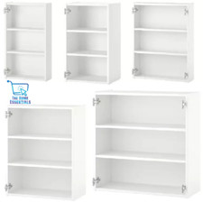 Kitchen/Bathroom Wall Unit Cabinet With 2 Shelves White Carcass Multiple Sizes