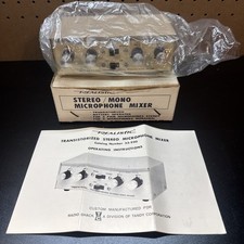 Vintage NOS Realistic Transistorized Stereo Mike Mixer