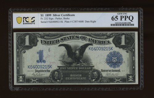 Dbr 1899 silver cert black - 1899,
