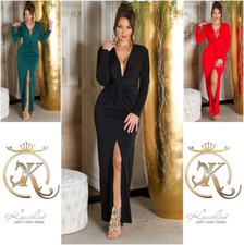 Koucla Ladies Maxi Long Sleeve Dress Party Gala Evening Milax-Fashion