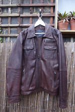 Zara Sheepskin brown/Wine Leather Jacket