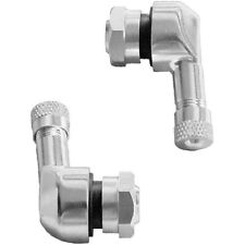 2Pcs Set Motorcycle Motorbike 90 Degree Angle Wheel Tire Stem Tubeless Valve UK