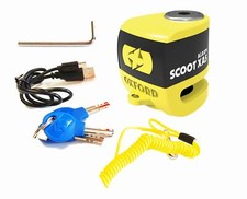 Stomp 120 Oxford SCOOT XA5 Alarm Disc Lock Security Motorcycle Yellow