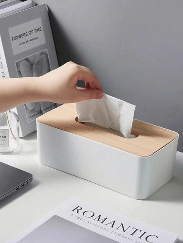 Table wooden tissue box - table,