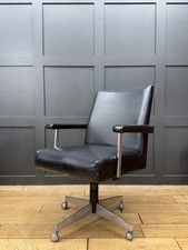 Vintage Black Swivel Desk