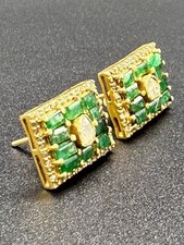VINTAGE SILVER GILT EARRINGS