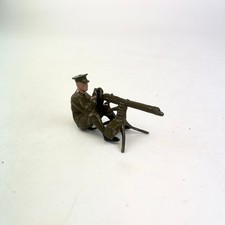 Timpo Toys Metal WW1 British Army Machine Gunner L340