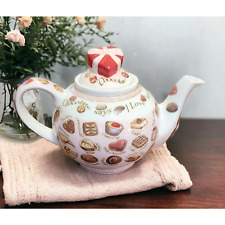 2012 CHOCOLATE SAYS I LOVE YOU TEAPOT by TGuy Cardew Designs in England 