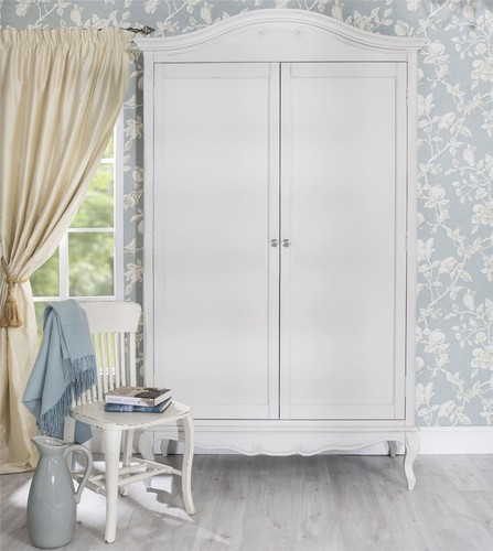 White double wardrobe 2door - double,