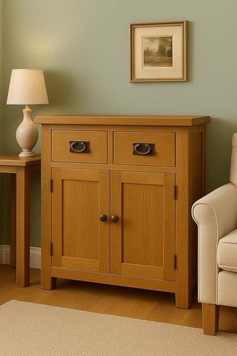 Oak mini sideboard - mini, –