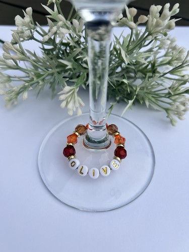 Personalised autumn fall wine - personalised,