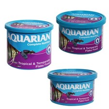 Aquarian Tropical Fish Flakes Complete Nutrition Aquarium Fish Food