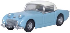 Oxford Diecast 76AHF002 - Austin Healey Frogeye Sprite Iris Blue/Old English Whi
