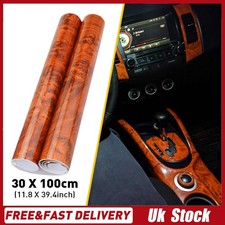 Gloss Wood Vinyl Film Car