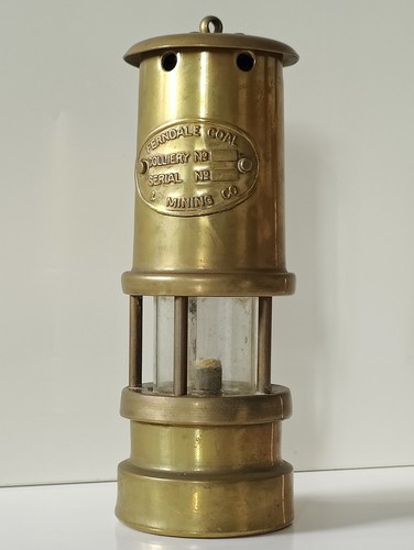 Vintage brass ferndale coal - brass, &