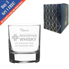 Engraved Whisky Glass